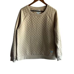 C&C California Tan Quilted Crewneck Sweatshirt